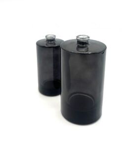 Frasco Cilindrical Tintado Negro